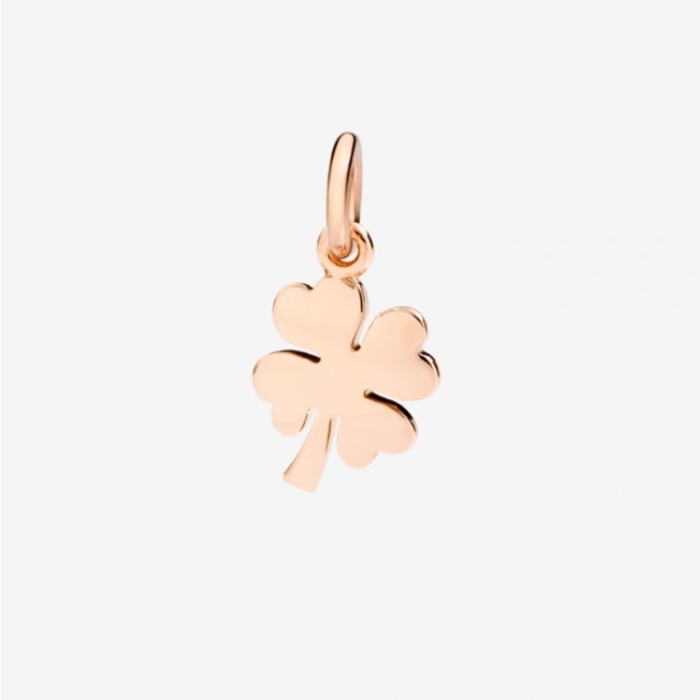 DoDo Four leaf clover charm, rose gold, new